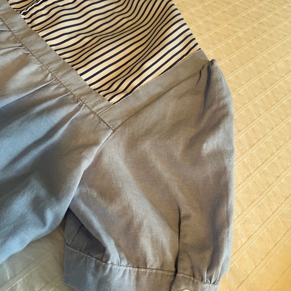 Pomander Place Quinn Mini Dress Blue and White Tiered Ruffled Sundress - Picture 5 of 6